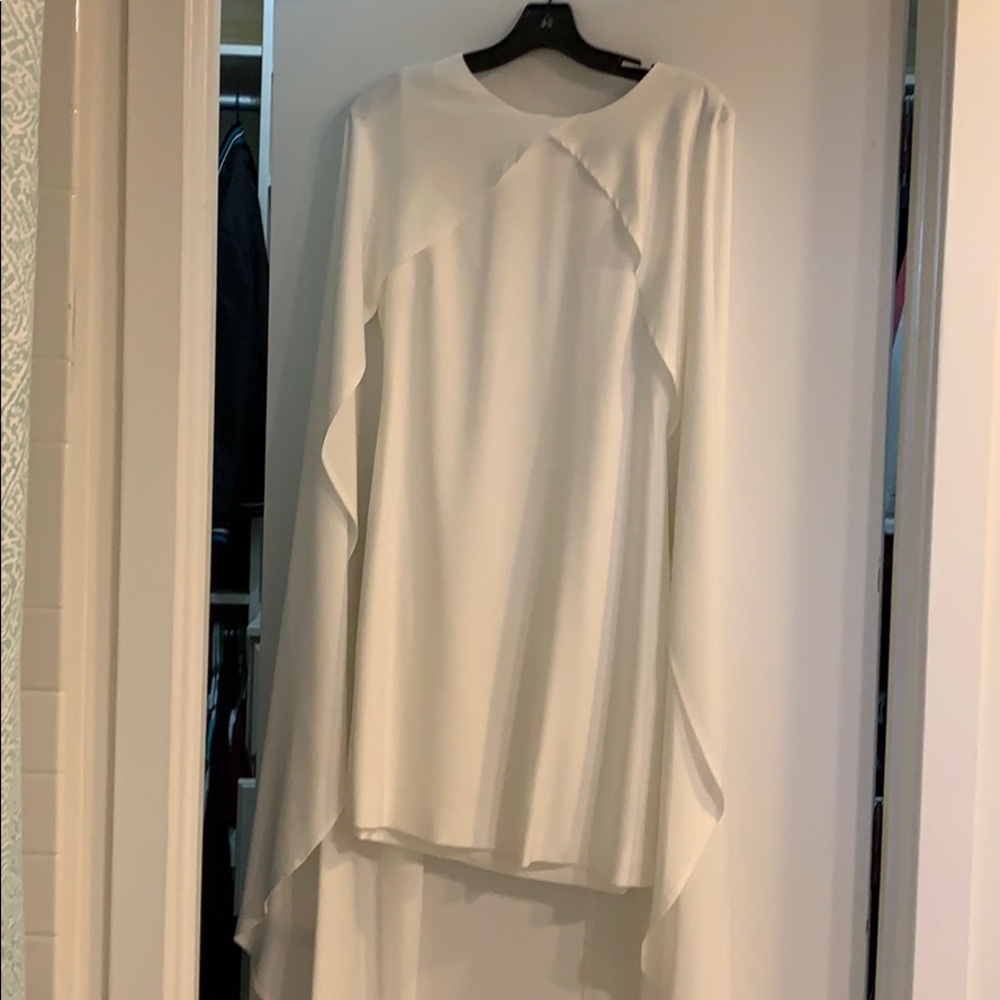 White Lavish Alice Overlay Shift Dress